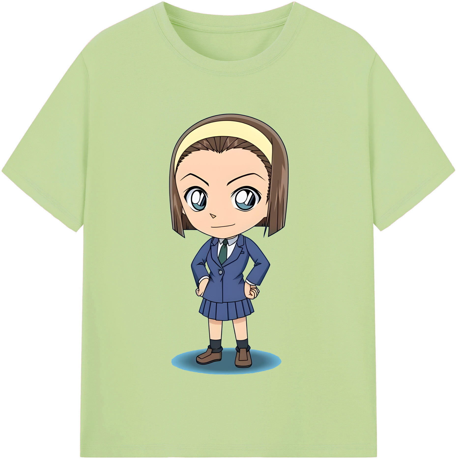 （画像用） 名探偵コナン 吉田 歩美 よしだ あゆみ Detective Conan my Yeager 綿100％半袖Tシャツ（フロントプリント）